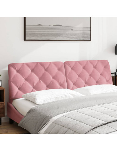 Cuscino Testiera Rosa 180 cm in Velluto
