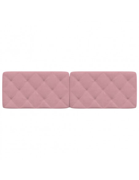 Cuscino Testiera Rosa 180 cm in Velluto