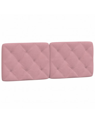 Cuscino Testiera Rosa 120 cm in Velluto