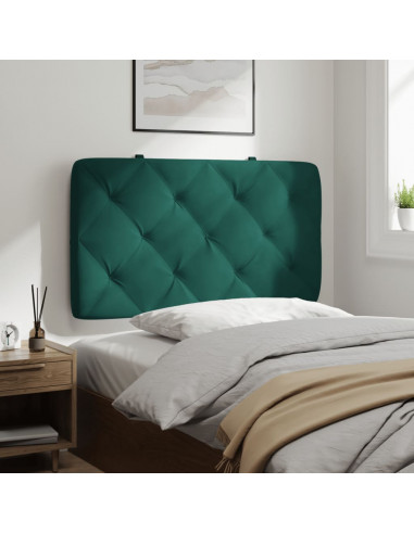 Cuscino Testiera Verde Scuro 80 cm in Velluto