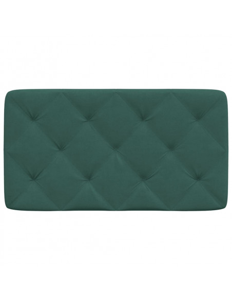 Cuscino Testiera Verde Scuro 80 cm in Velluto