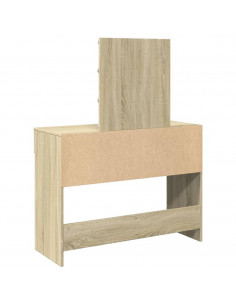 Toeletta con LED Rovere Sonoma 100x40x130 cm 2