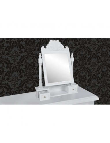 Toletta con Specchio Rettangolare Oscillante in MDF