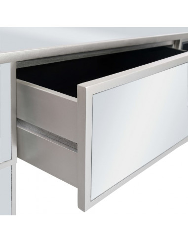 Toletta con Sgabello in MDF e Vetro