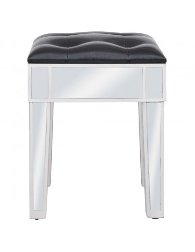 Toletta con Sgabello in MDF e Vetro