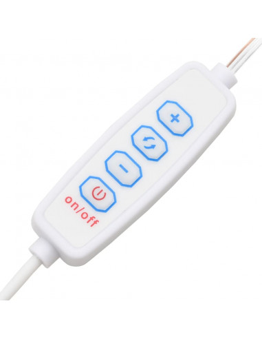 Toeletta con LED Bianco Lucido 86,5x35x136 cm