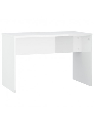 Set Tavolo da Toeletta Bianco Lucido con LED Legno Multistrato