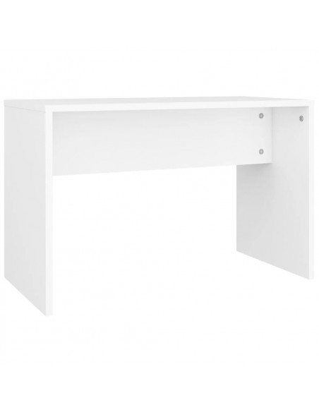 Set Tavolo da Toeletta Bianco con LED in Legno Multistrato
