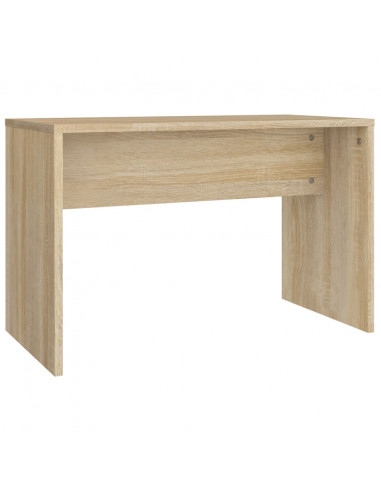 Set Tavolo da Toeletta con LED Rovere Sonoma Legno Multistrato