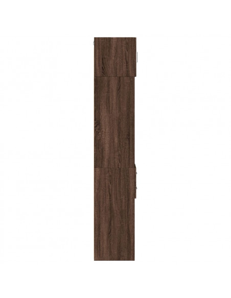 Mobile Sottile Rovere Marrone 30x42,5x225 cm in Truciolato