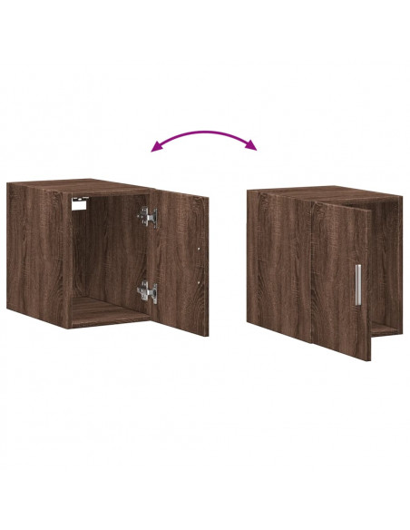 Mobile Sottile Rovere Marrone 30x42,5x225 cm in Truciolato