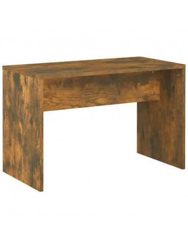 Set Tavolo da Toeletta con LED Rovere Fumo in Legno Multistrato