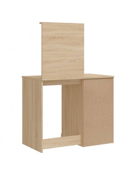 Toeletta con Luci LED Rovere Sonoma 90x42x132,5 cm
