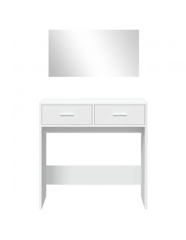 Toeletta con Specchio Bianco 80x39x80 cm