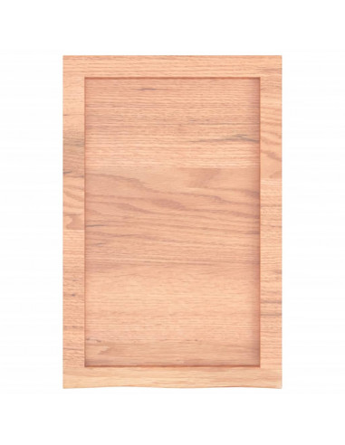 Piano Bagno Marrone 40x60x(2-4) cm Legno Massello Trattato