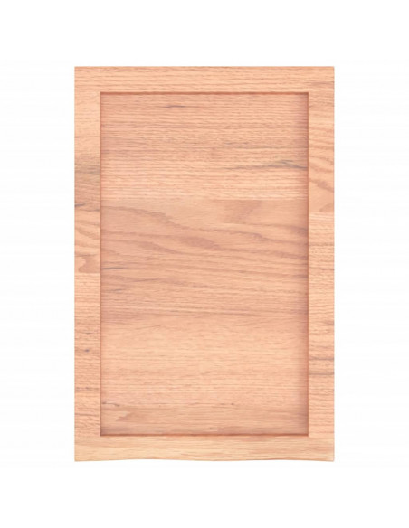 Piano Bagno Marrone 40x60x(2-4) cm Legno Massello Trattato