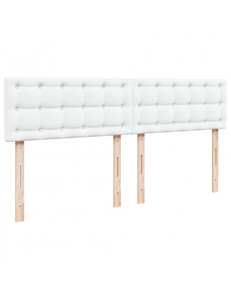 Giroletto a Molle con Materasso Bianco 180x200 cm in Similpelle
