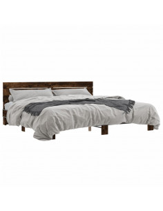 Giroletto Rovere Fumo 200x200 cm in Legno Multistrato e Metallo 2