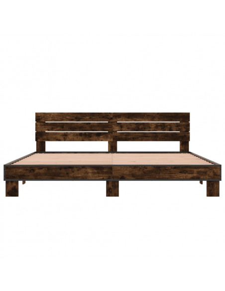 Giroletto Rovere Fumo 200x200 cm in Legno Multistrato e Metallo