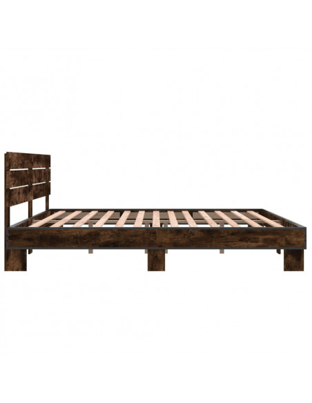 Giroletto Rovere Fumo 200x200 cm in Legno Multistrato e Metallo