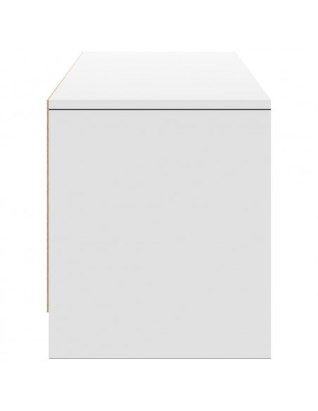 Mobile Porta TV con LED Bianco 165x34x40 cm in Truciolato