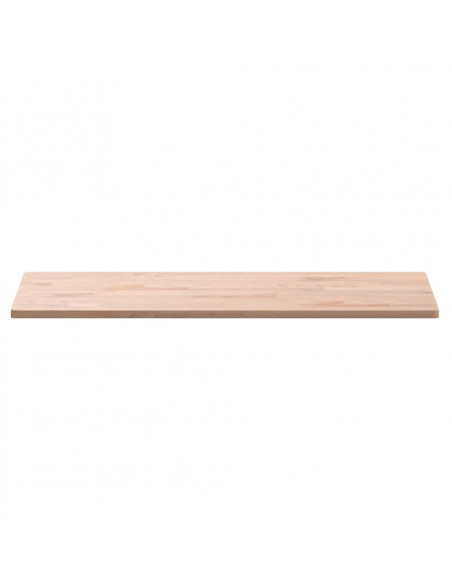 Piano Bagno 80x40x1,5 cm Legno Massello di Faggio