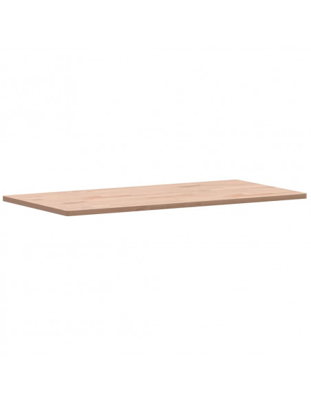 Piano Bagno 100x50x1,5 cm in Legno Massello di Faggio