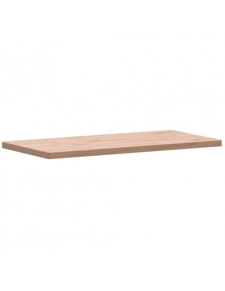 Piano Bagno 80x40x2,5 cm Legno Massello di Faggio