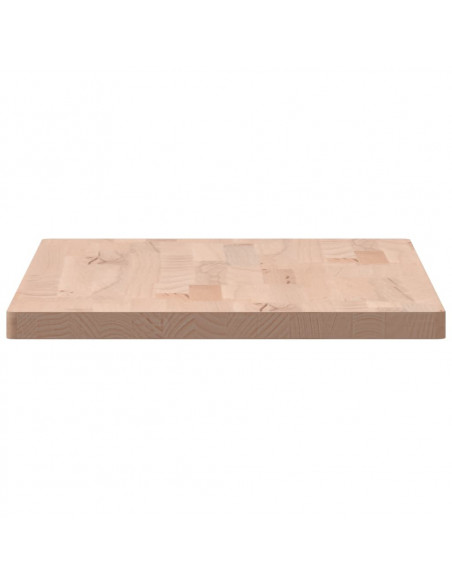 Piano Bagno 80x40x2,5 cm Legno Massello di Faggio