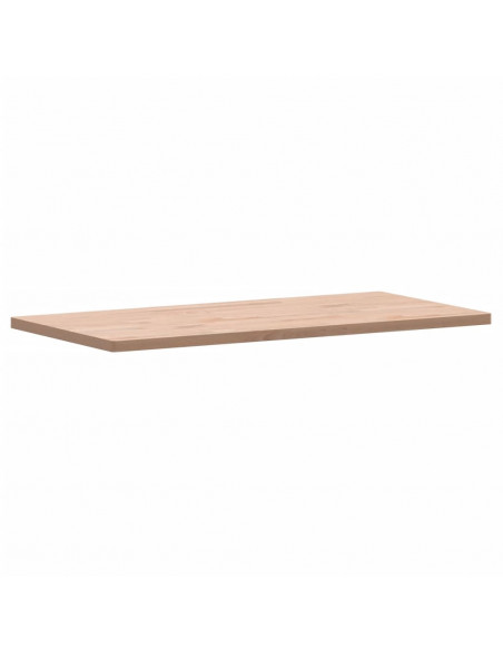 Piano Bagno 100x50x2,5 cm in Legno Massello di Faggio