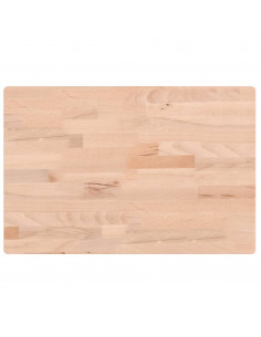 Piano Bagno 60x40x2,5 cm Legno Massello di Faggio 2