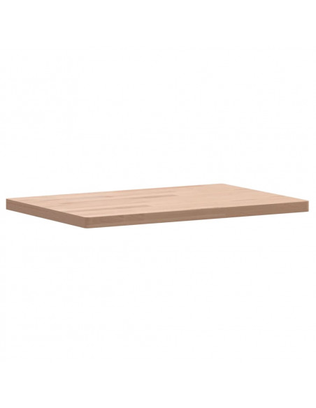 Piano Bagno 60x40x2,5 cm Legno Massello di Faggio