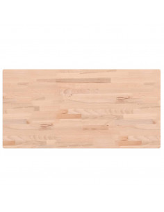 Piano Bagno 100x50x4 cm in Legno Massello di Faggio 2