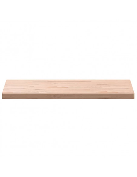 Piano Bagno 100x50x4 cm in Legno Massello di Faggio