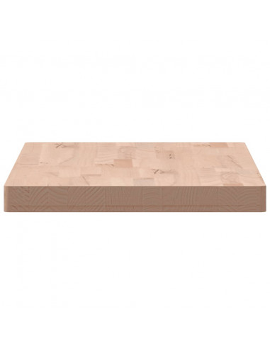 Piano Bagno 100x50x4 cm in Legno Massello di Faggio