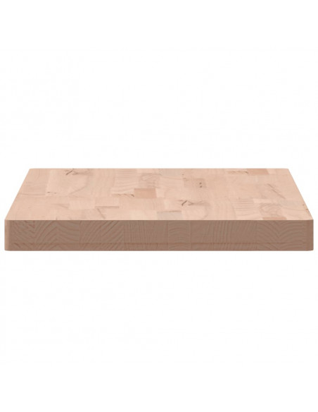 Piano Bagno 100x50x4 cm in Legno Massello di Faggio