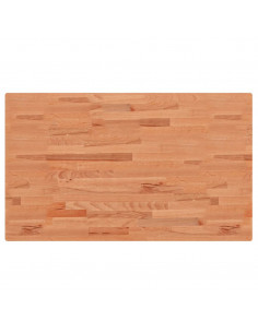 Piano Bagno 100x60x1,5 cm in Legno Massello di Faggio 2