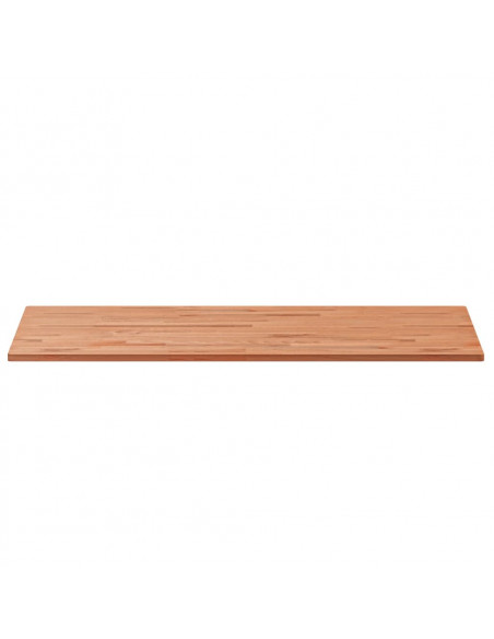 Piano Bagno 100x60x1,5 cm in Legno Massello di Faggio