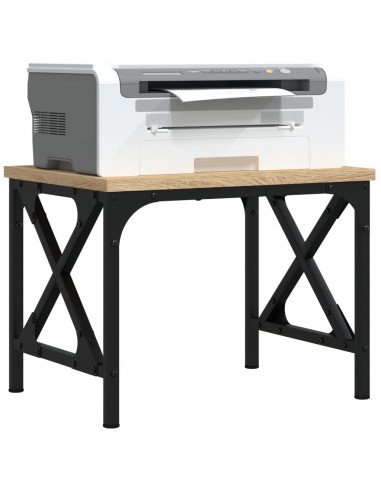 Supporto Stampante Rovere Sonoma 40x30x31 cm Legno Multistrato