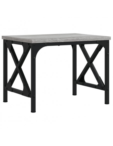 Supporto Stampante Grigio Sonoma 40x30x31 cm Legno Multistrato