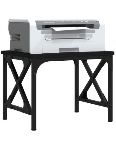Supporto per Stampante Nero 40x30x31 cm in Legno Multistrato