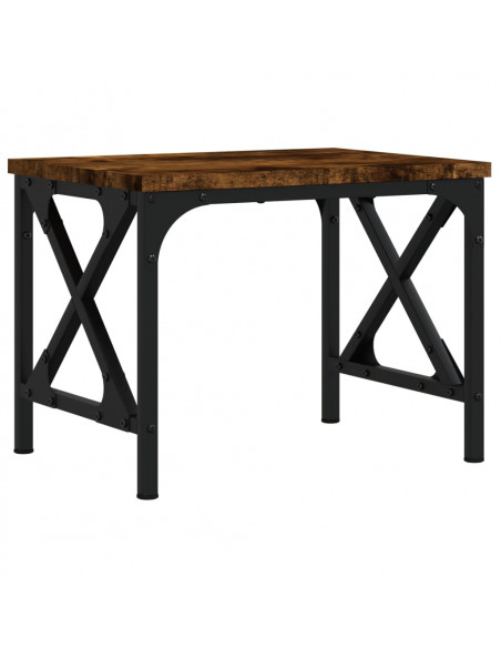 Supporto Stampante Rovere Fumo 40x30x31 cm Legno Multistrato