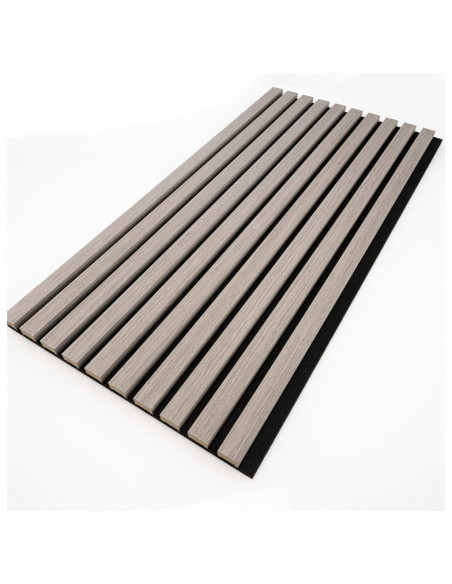 WallArt Pannelli Acustici da Parete Aku Grigio Rovere 4 pz