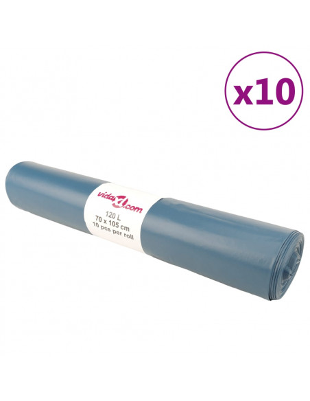 Sacchetti per Cestini 100 pz Blu 120 L