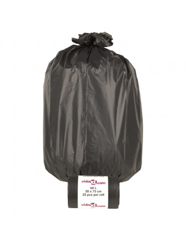 Sacchetti per Cestini 250 pz Neri 60 L