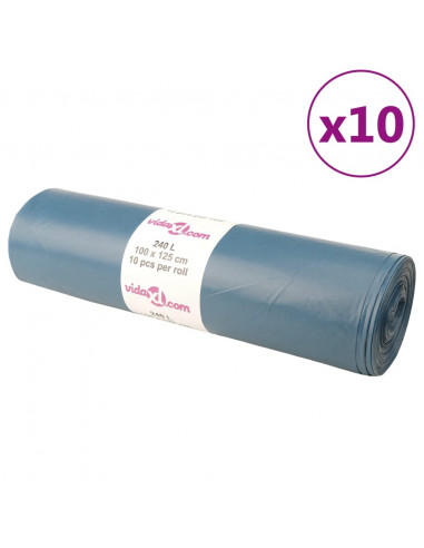 Sacchetti per Cestini 100 pz Blu 240 L