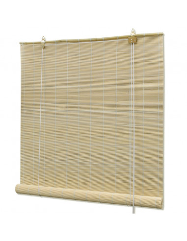 Tende a Rullo in Bambù Naturale 80x160 cm