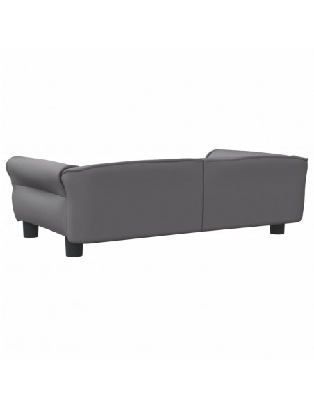 Lettino per Cani Grigio 95x55x30 cm in Similpelle