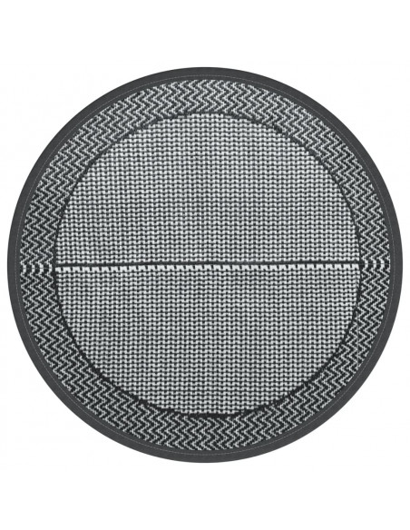 Tappeto da Esterno Grigio Ø120 cm in PP