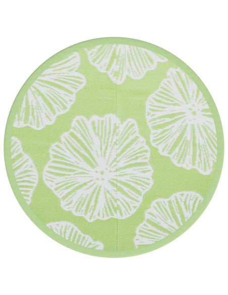 Tappeto da Esterno Verde Ø120 cm in PP